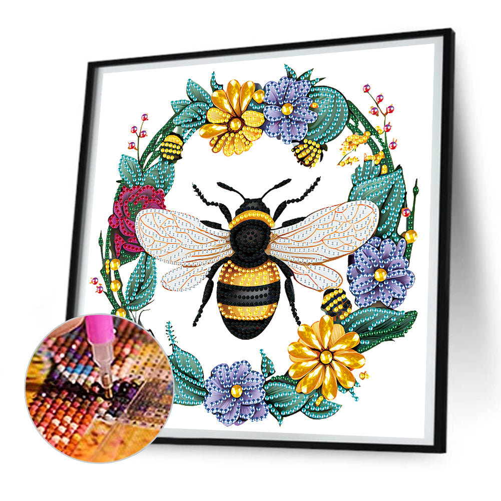 Little Bee - Special Shaped Drill Diamond Painting 30*30CM