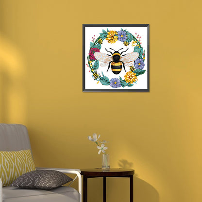 Little Bee - Special Shaped Drill Diamond Painting 30*30CM