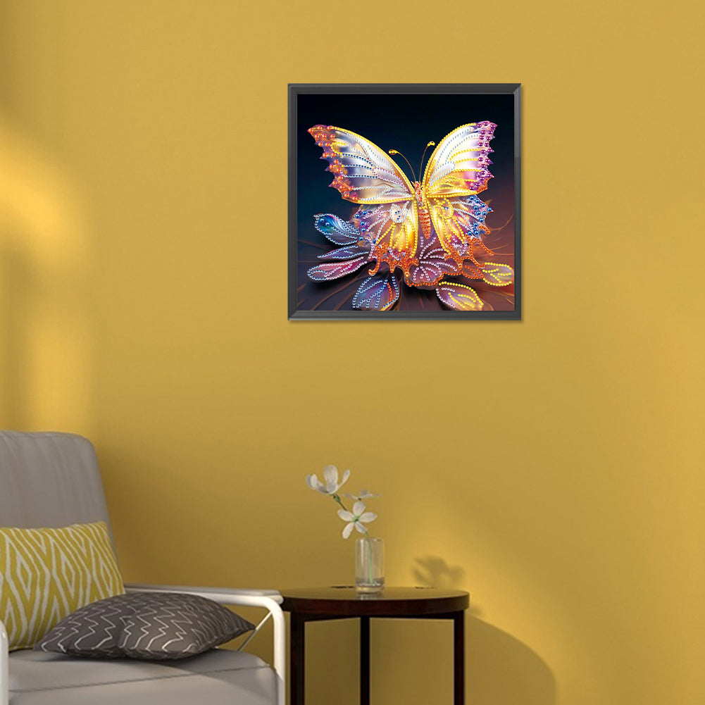 Butterfly - Special Shaped Drill Diamond Painting 30*30CM