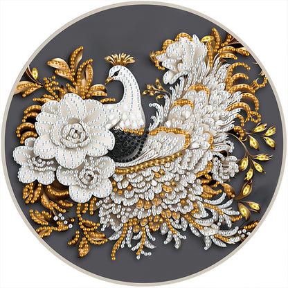 Peacock On Branch - Special Shaped Drill Diamond Painting 30*30CM