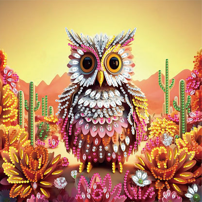 Owl - Special Shaped Drill Diamond Painting 30*30CM
