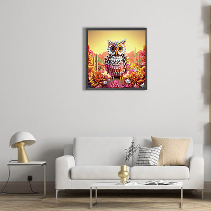 Owl - Special Shaped Drill Diamond Painting 30*30CM