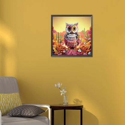 Owl - Special Shaped Drill Diamond Painting 30*30CM