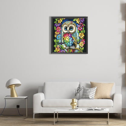 Owl - Special Shaped Drill Diamond Painting 30*30CM