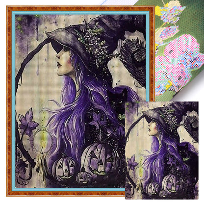 Witch - 11CT Stamped Cross Stitch 50*65CM