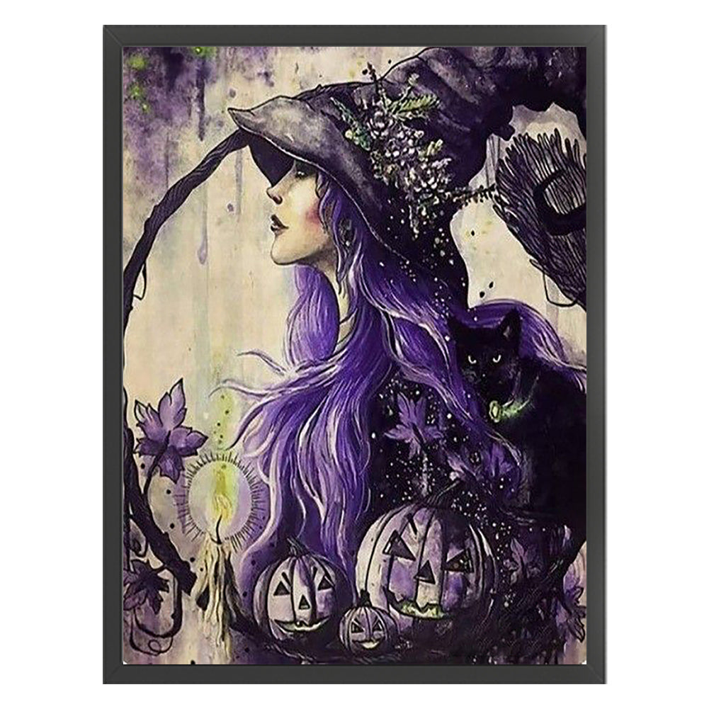 Witch - 11CT Stamped Cross Stitch 50*65CM
