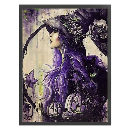 Witch - 11CT Stamped Cross Stitch 50*65CM