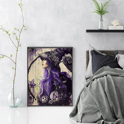 Witch - 11CT Stamped Cross Stitch 50*65CM