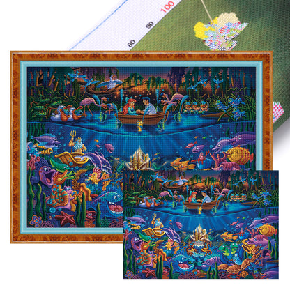 Mermaid - 11CT Stamped Cross Stitch 60*45CM