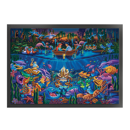 Mermaid - 11CT Stamped Cross Stitch 60*45CM