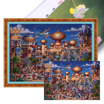 Aladdin'S Lamp - 11CT Stamped Cross Stitch 60*45CM