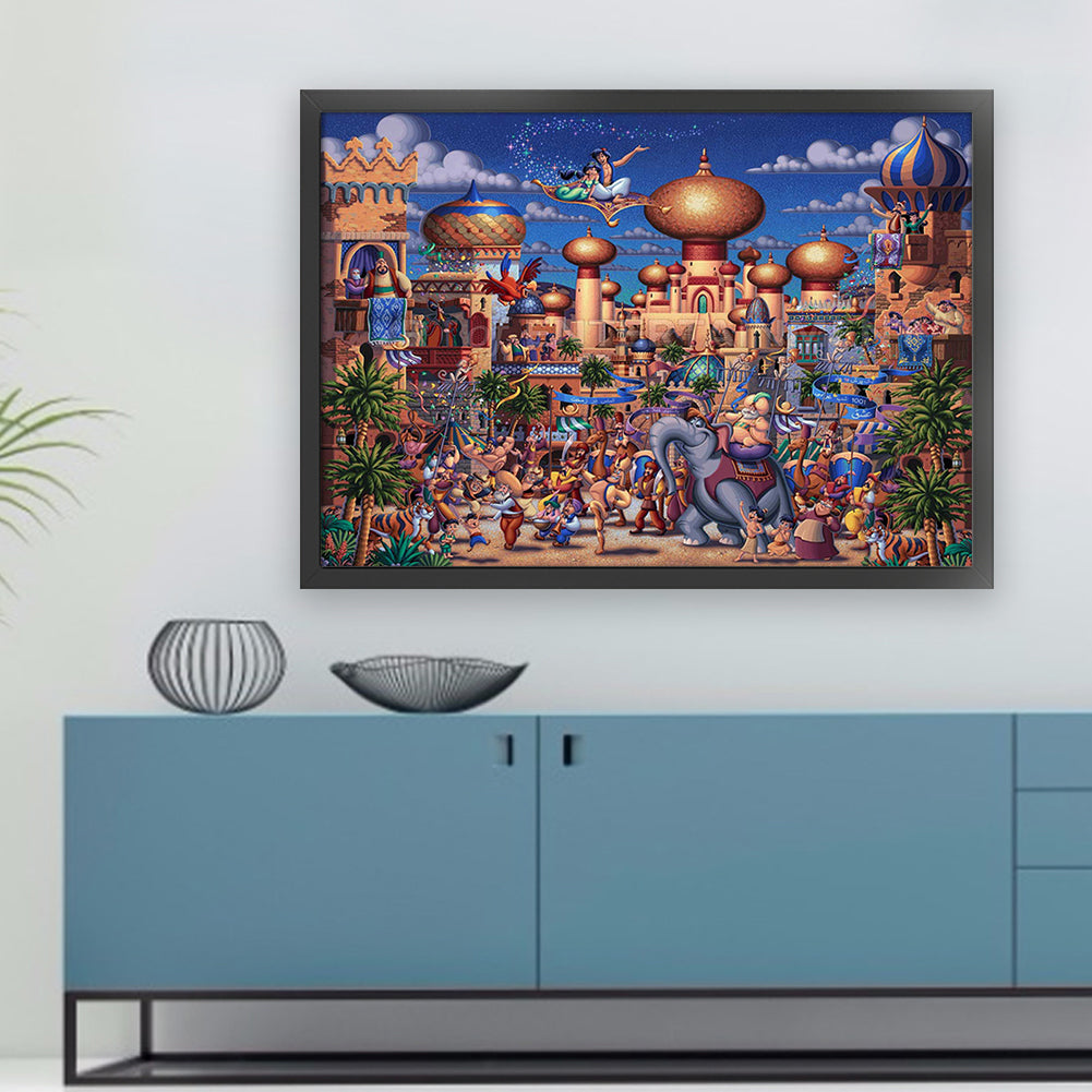 Aladdin'S Lamp - 11CT Stamped Cross Stitch 60*45CM