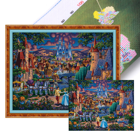 Cinderella - 11CT Stamped Cross Stitch 60*50CM