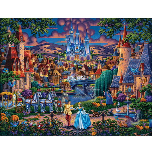 Cinderella - 11CT Stamped Cross Stitch 60*50CM