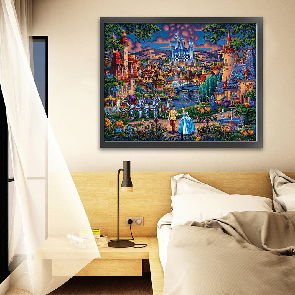 Cinderella - 11CT Stamped Cross Stitch 60*50CM