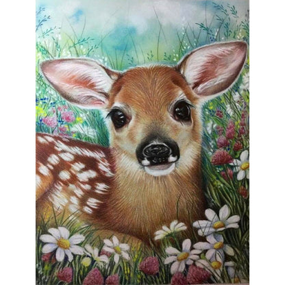 Sika Deer - Full Round Drill Diamond Painting 30*40CM