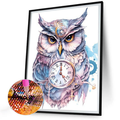 Owl - Full Round Drill Diamond Painting 30*40CM