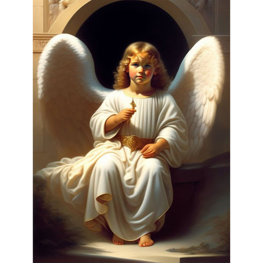 Angel - Full Round Drill Diamond Painting 30*40CM