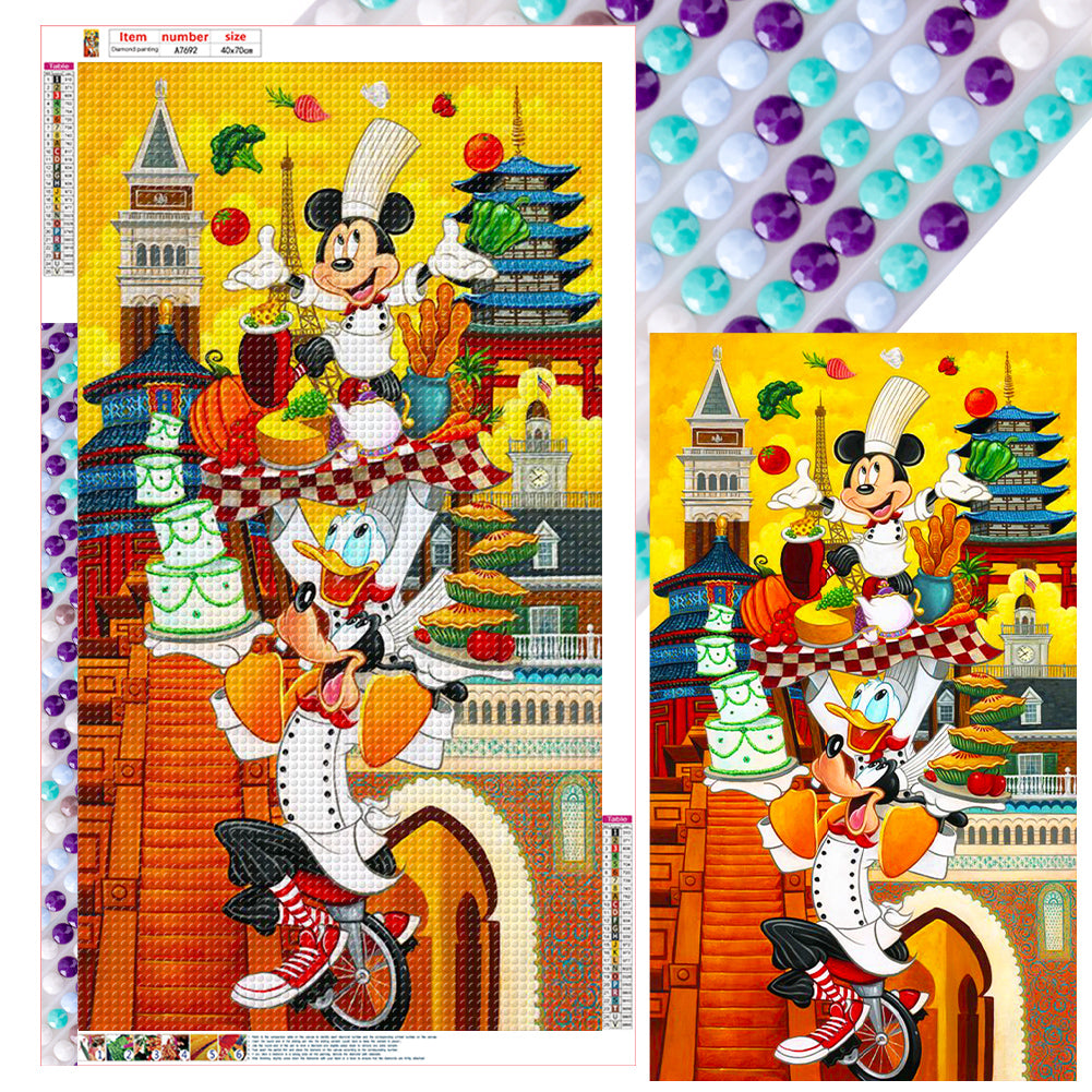 Mickey Mouse And Friends - Full Round Drill Diamond Painting 40*70CM