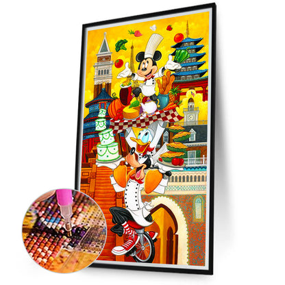 Mickey Mouse And Friends - Full Round Drill Diamond Painting 40*70CM