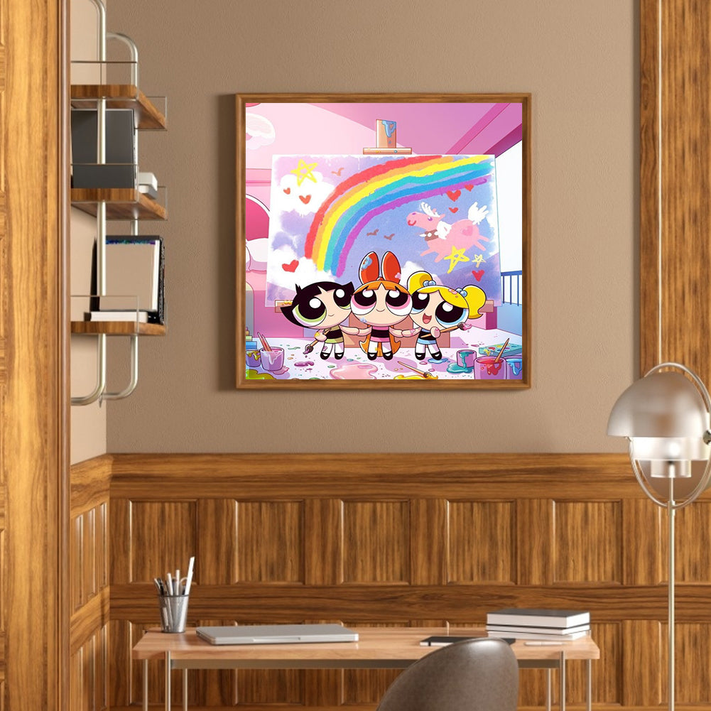 Powerpuff Girls - Full Round Drill Diamond Painting 30*30CM