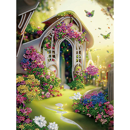 Garden House - Special Shaped Drill Diamond Painting 30*40CM