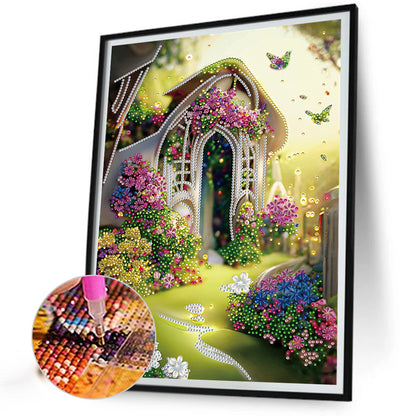 Garden House - Special Shaped Drill Diamond Painting 30*40CM