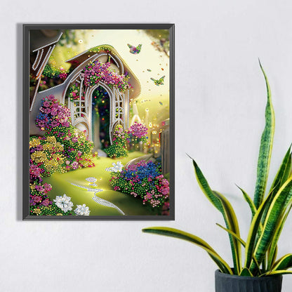 Garden House - Special Shaped Drill Diamond Painting 30*40CM