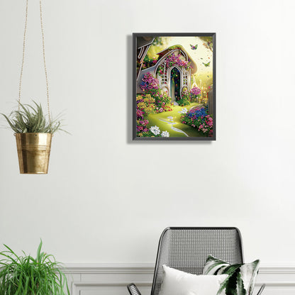 Garden House - Special Shaped Drill Diamond Painting 30*40CM