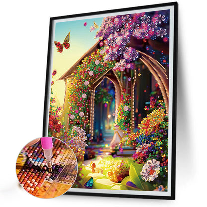 Garden House - Special Shaped Drill Diamond Painting 30*40CM