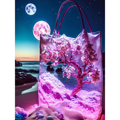 Peach Blossom Moon In The Bag - Full Round Drill Diamond Painting 30*40CM