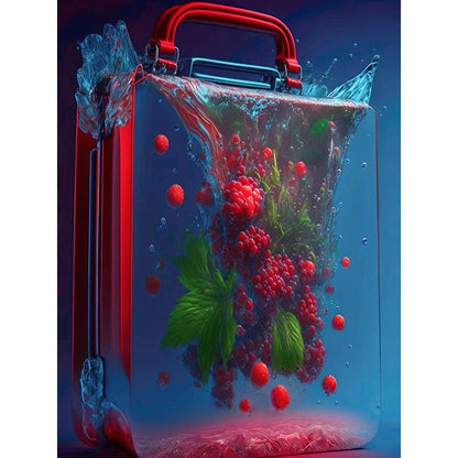 Raspberry In Bag - Full Round Drill Diamond Painting 30*40CM