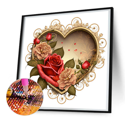 Love Rose Herb - Full Round Drill Diamond Painting 30*30CM