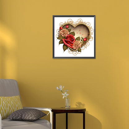 Love Rose Herb - Full Round Drill Diamond Painting 30*30CM