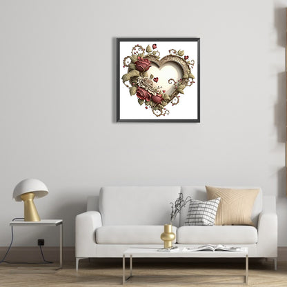 Love Rose Herb - Full Round Drill Diamond Painting 30*30CM