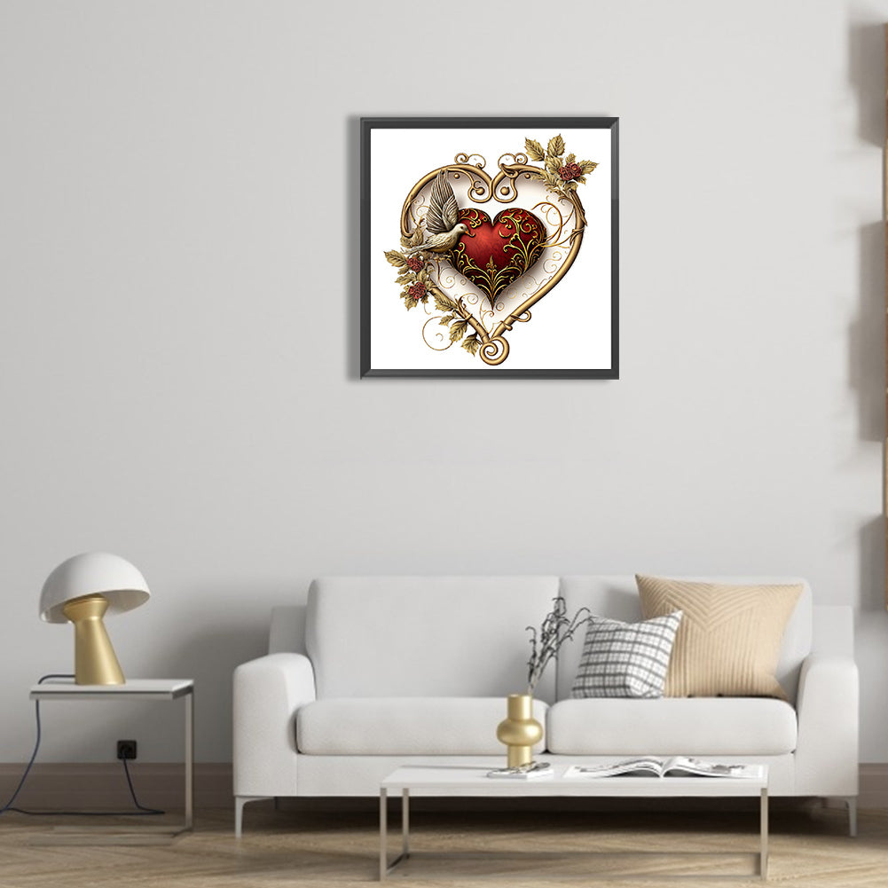 Love Rose Herb - Full Round Drill Diamond Painting 30*30CM