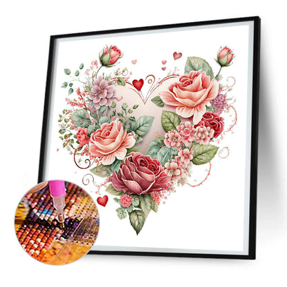 Love Rose Herb - Full Round Drill Diamond Painting 30*30CM