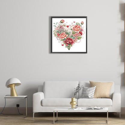 Love Rose Herb - Full Round Drill Diamond Painting 30*30CM