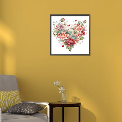 Love Rose Herb - Full Round Drill Diamond Painting 30*30CM