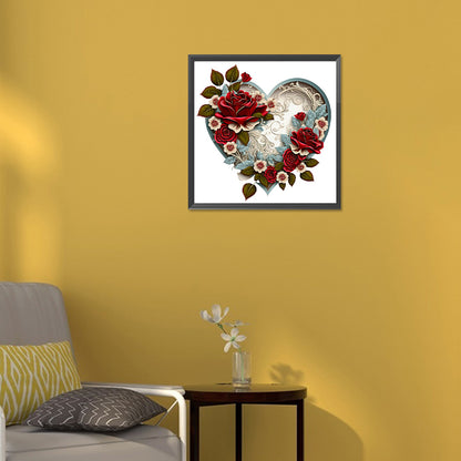 Love Rose Herb - Full Round Drill Diamond Painting 30*30CM
