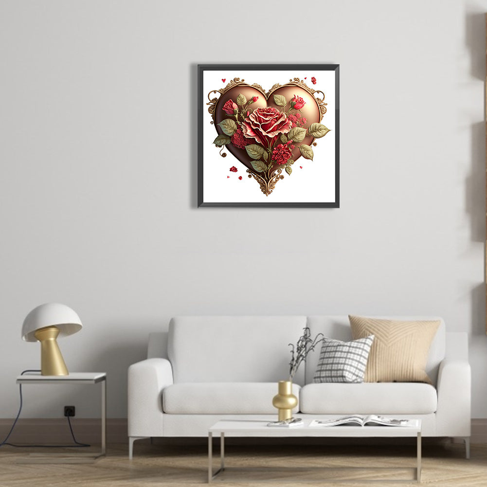 Love Rose Herb - Full Round Drill Diamond Painting 30*30CM