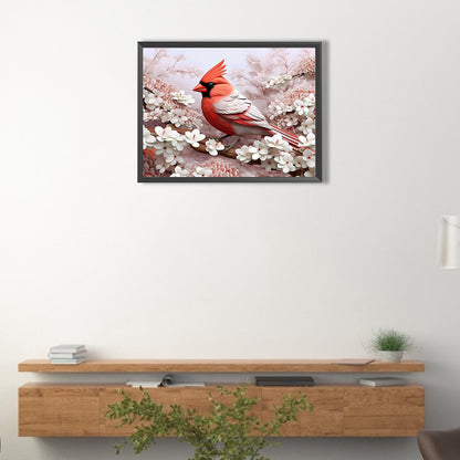 Embossed 3D Nordic Cardinal - Full Round Drill Diamond Painting 40*30CM