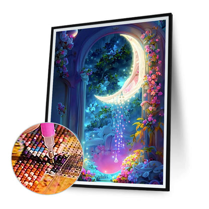 Dream Flower House - Full Round Drill Diamond Painting 40*50CM