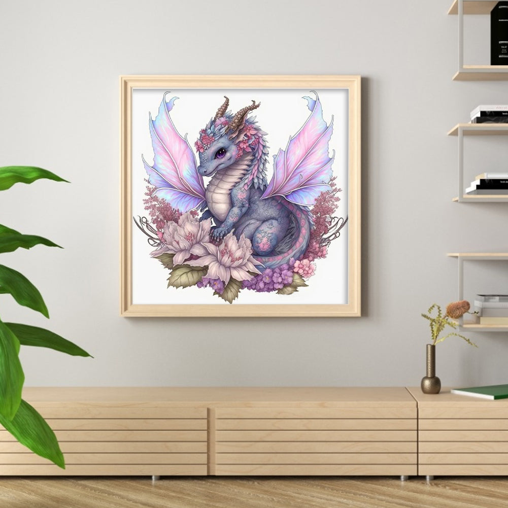 Cute Little Pterosaur - 11CT Stamped Cross Stitch 50*50CM