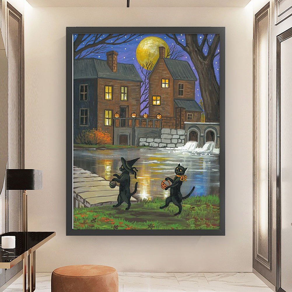 Halloween - 11CT Stamped Cross Stitch 50*65CM