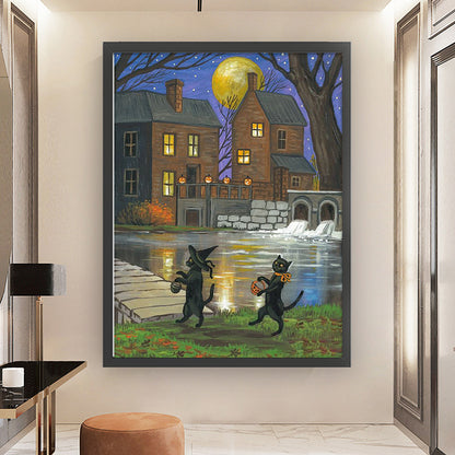 Halloween - 11CT Stamped Cross Stitch 50*65CM