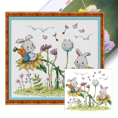 Forest Paradise - 16CT Stamped Cross Stitch 19*17CM(Joy Sunday)