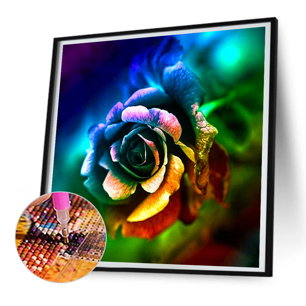 Colored Roses - Full Round Drill Diamond Painting 30*30CM