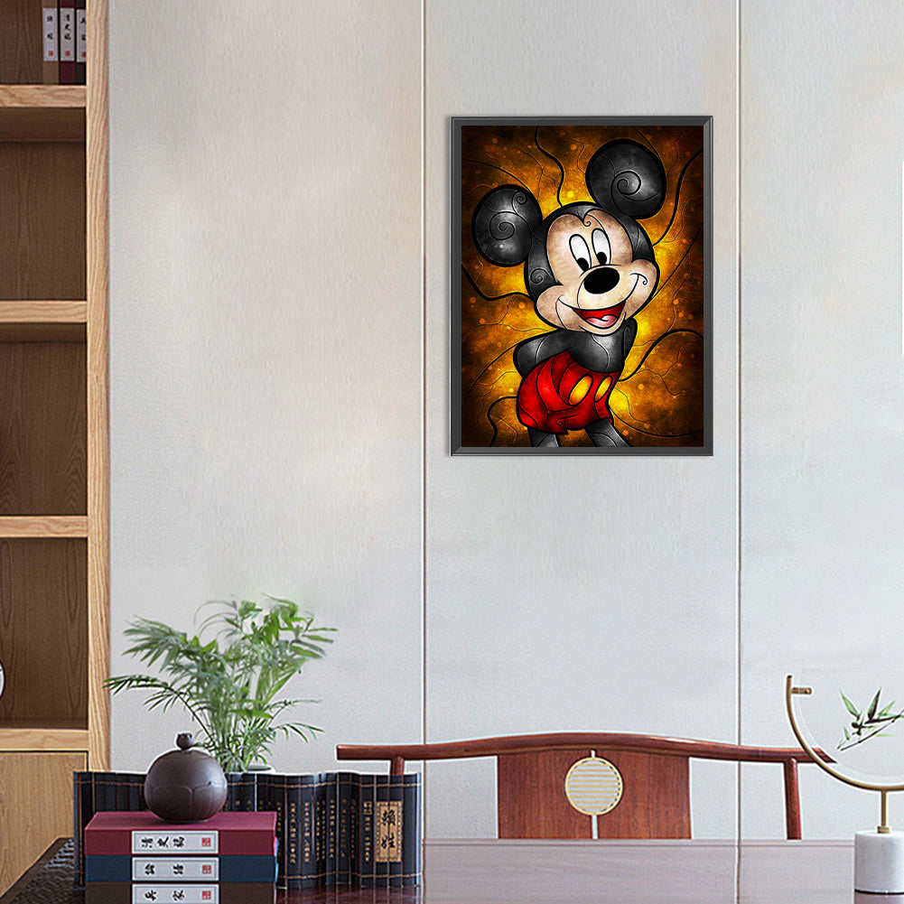 Mickey Mouse - Full Round Drill Diamond Painting 30*40CM
