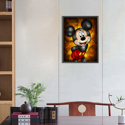 Mickey Mouse - Full Round Drill Diamond Painting 30*40CM